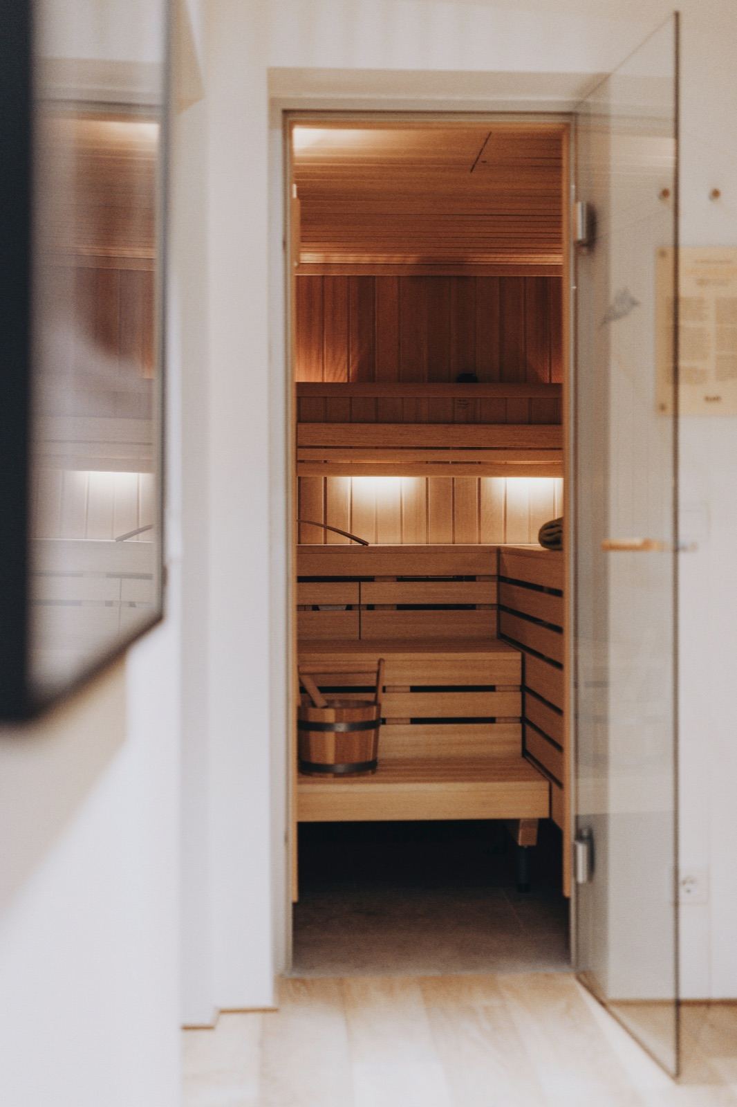 Entrée du sauna